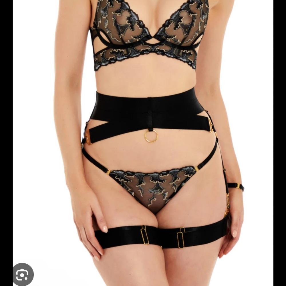 Atelier Bordelle Aurea Garter Belt Luxury Lingerie